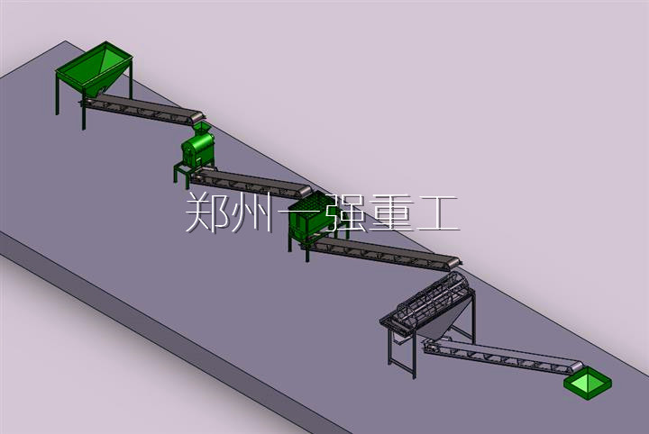 羊糞有機(jī)肥生產(chǎn)線